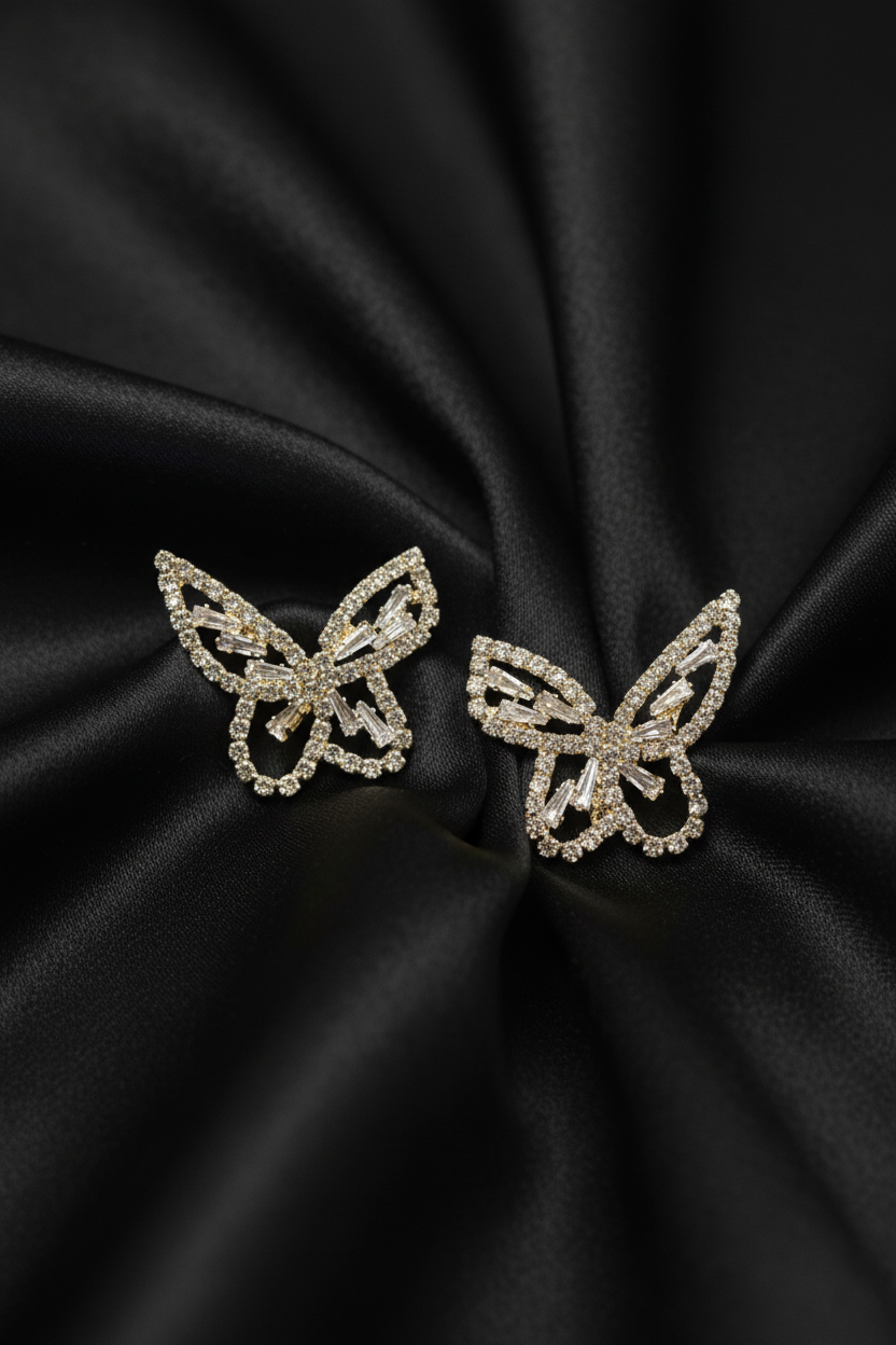 Bling Butterfly - Black Background