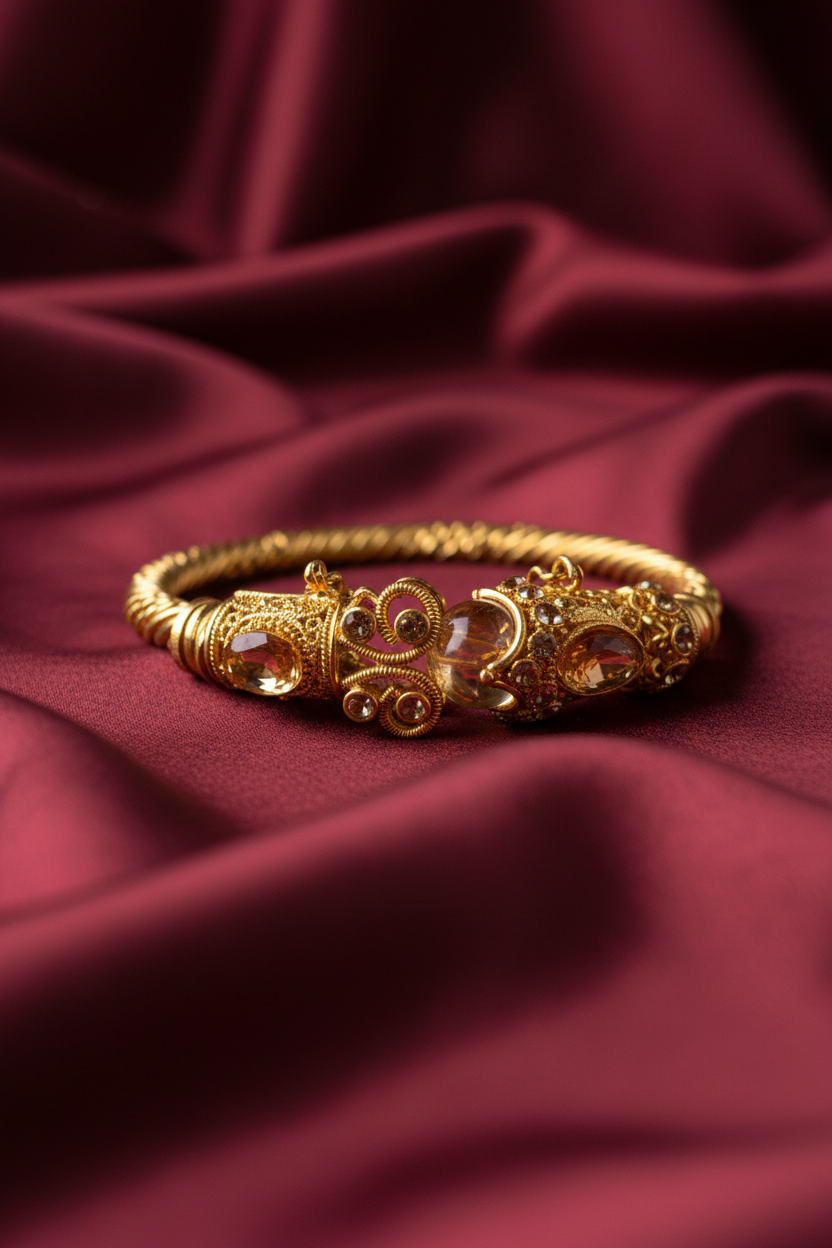 Royal Gold Filigree Kara - Professional Photo 2